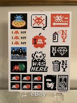 INVADER Lithograph Kit Stickers Print Signed SPACE Box Limited Edition Banksy