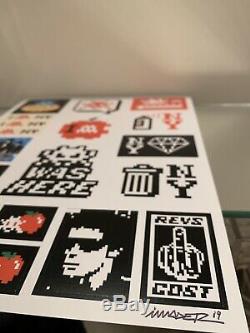 INVADER Lithograph Kit Stickers Print Signed SPACE Box Limited Edition Banksy