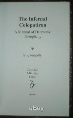 Infernal Colopatiron, Signed, Deluxe 1/30, S Connolly, Daemonic Grimoire, Occult