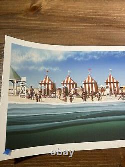 JAWS The Beach Art Print Poster By JC Richard Signed Variant XX/100 Mondo