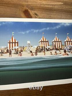 JAWS The Beach Art Print Poster By JC Richard Signed Variant XX/100 Mondo