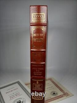 JERRY WEST Signed 1st Edition WEST BY WEST Easton Press withCOA #197 / 750 Limited
