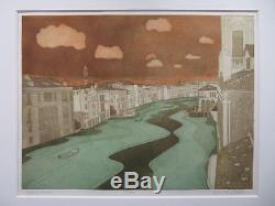 JOHN BRUNSDON (1933-2014) Fine LIMITED EDITION ETCHING Venice Grand Canal