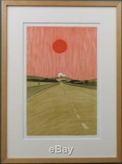 JOHN BRUNSDON limited edition FRAMED pencil signed WELSH etching NEATH WALES