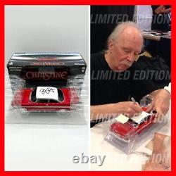 JOHN CARPENTER SIGNED Christine Movie 1958 Plymouth 1/24 Diecast Car COA & PIC