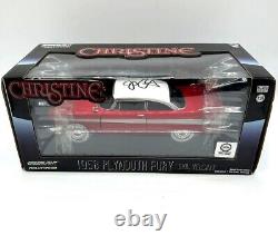 JOHN CARPENTER SIGNED Christine Movie 1958 Plymouth 1/24 Diecast Car COA & PIC