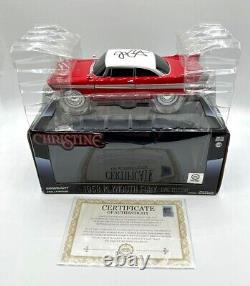 JOHN CARPENTER SIGNED Christine Movie 1958 Plymouth 1/24 Diecast Car COA & PIC