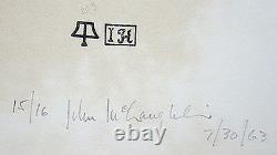 JOHN MCLAUGHLIN Signed 1963 Original Color Lithograph, Edition of 16 RARE