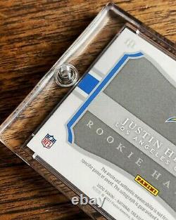 JUSTIN HERBERT AUTO ROOKIE TRUE RPA SHIELD 2020 National Treasures CHARGERS