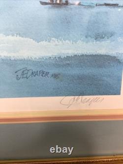 J. E. DRAPER City Skyline Painting. Limited Edition Signed Lithograph