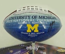J. J. McCarthy Autographed Limited Edition Wolverines Commemorative Ball BAS COA