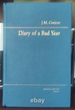 J. M. Coetzee Diary Of A Bad Year Signed Numbered Limited Edition