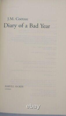 J. M. Coetzee Diary Of A Bad Year Signed Numbered Limited Edition