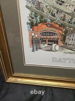 James Conner Limited Edition Signed Colorful Montage Print of Dayton Ohio 32/700
