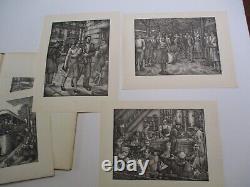 Jean Vigoureux Signed Limited Edition Prints Portfolio Collection Wpa Antique