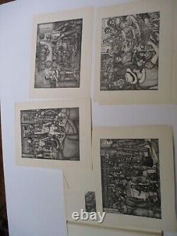 Jean Vigoureux Signed Limited Edition Prints Portfolio Collection Wpa Antique