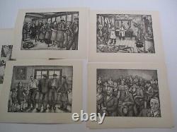 Jean Vigoureux Signed Limited Edition Prints Portfolio Collection Wpa Antique