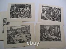 Jean Vigoureux Signed Limited Edition Prints Portfolio Collection Wpa Antique