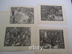 Jean Vigoureux Signed Limited Edition Prints Portfolio Collection Wpa Antique