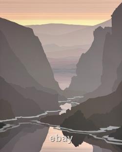 Jerry Schurr Hidden Valley Hand Signed & # Framed Serigraph Art Mountain Park