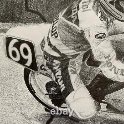Joey Dunlop Autographed Road Racing, TT Signed Limited Edition Print COA