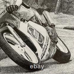 Joey Dunlop Autographed Road Racing, TT Signed Limited Edition Print COA