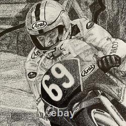 Joey Dunlop Autographed Road Racing, TT Signed Limited Edition Print COA