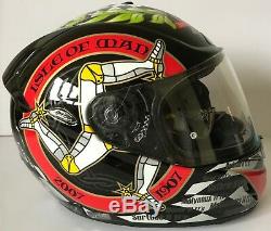 John Mcguinness Hand Signed Nitro Isle Of Man Tt Limited Edition Helmet