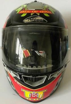 John Mcguinness Hand Signed Nitro Isle Of Man Tt Limited Edition Helmet