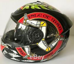 John Mcguinness Hand Signed Nitro Isle Of Man Tt Limited Edition Helmet