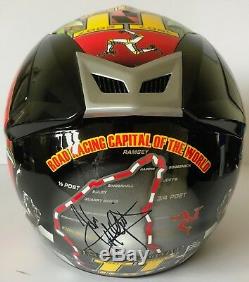 John Mcguinness Hand Signed Nitro Isle Of Man Tt Limited Edition Helmet