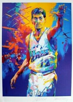 John Stockton autographed signed lithograph litho withCOA limited edition numbered