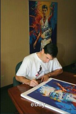 John Stockton autographed signed lithograph litho withCOA limited edition numbered