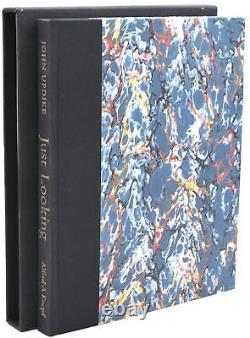 John Updike / SIGNED LIMITED JUST LOOKING ESSAYS ON ART Limited 1st #296322