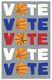 Jonas Wood VOTE Signed Numbered Limited Edition Screen Print Basketball Color