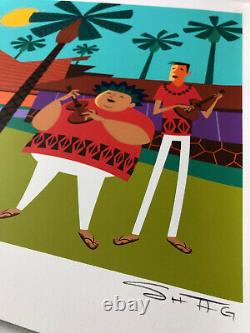 Josh Agle SHAG Palm Springs Polynesia Print with COA Mid Century Modern MCM TIKI