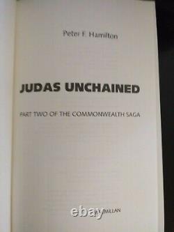 Judas Unchained by Peter K. Hamilton 2005 HCDJ Limited Edition in Case SIGNED