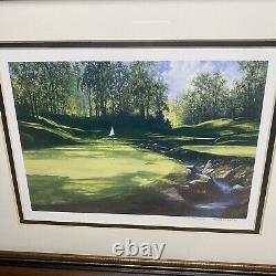 Judy O'Brien Golf Course Matted & Framed Limited Edition Signed In Pencil