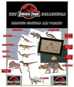 Jurassic Park Collection Limited Edition Lithograph Prints (Set of 9 Prints)