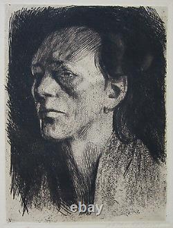 KATHE KOLLWITZ Signed 1910 Original Etching Arbeiter Frau (mit dem Ohrring)