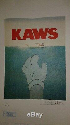 KAWS' JAWS Limited Edition Or AP. Print Avail. 22'x15'x Signed Fairchild Paris
