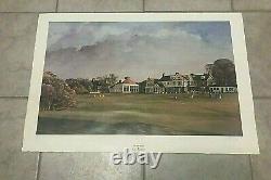 KENNETH REED FRSA Muirfield Framed Signed Lithograph Limited Edition 138/850