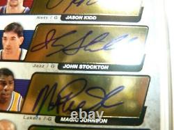 KIDD STOCKTON MAGIC MARBURY 2004-05 SP Edition Quadruple Auth Signatures 11/15