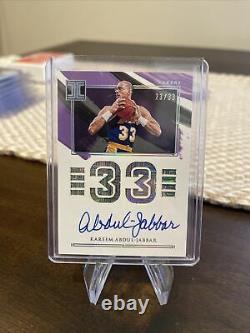 Kareem Abdul-Jabbar 2021 Impeccable Jersey Number Autographs 23/33 Auto Lakers