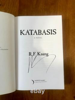Katabasis R. F. Kuang Signed First Edition, Deluxe Limited Hardcover