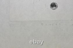 Katsuaki Shigeno copperplate print limited edition autographed Japanese titled