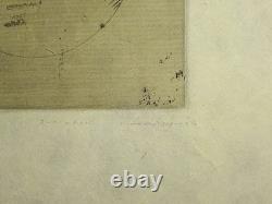 Katsuaki Shigeno copperplate print limited edition autographed signed Japanese