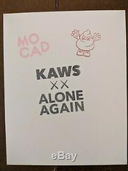 Kaws MOCAD Alone Again Signed Print Poster Limited Edition RARE 2019