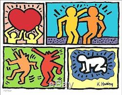 Keith Haring Plate-Signed & Hand-Numbered Limited Edition Litho Print (unframed)
