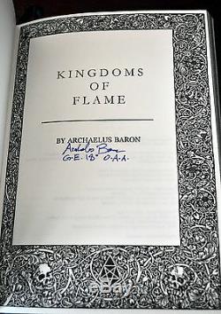 Kingdoms of Flame E A Koetting DELUXE Leather Grimoire Signed IXAXAAR #6/18 RARE